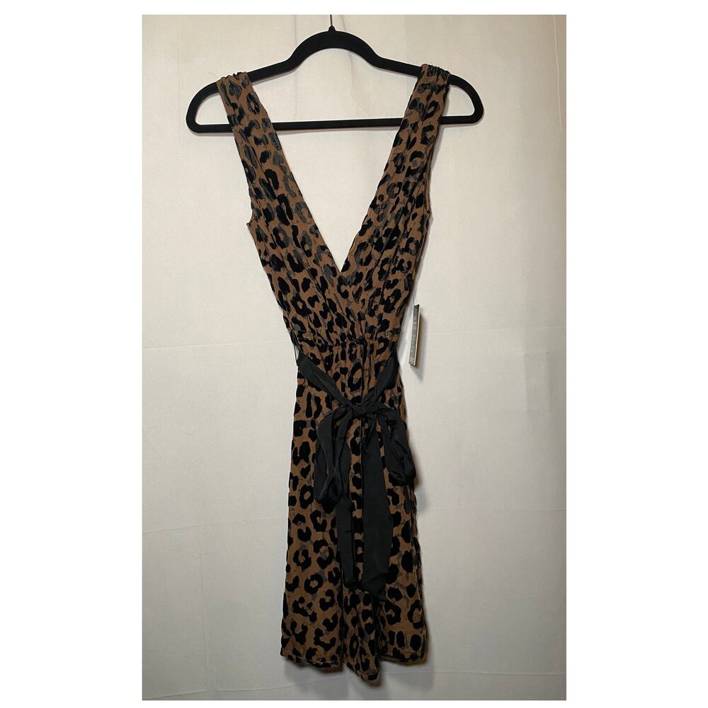 Express - Women's Small - Cheetah Print V-Neck Dress - Picture 5 of 12